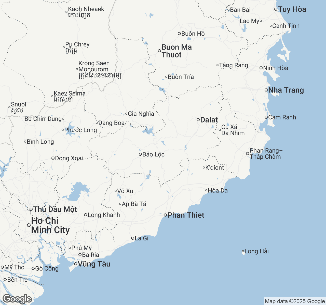 Map of Ho Chi Minh City